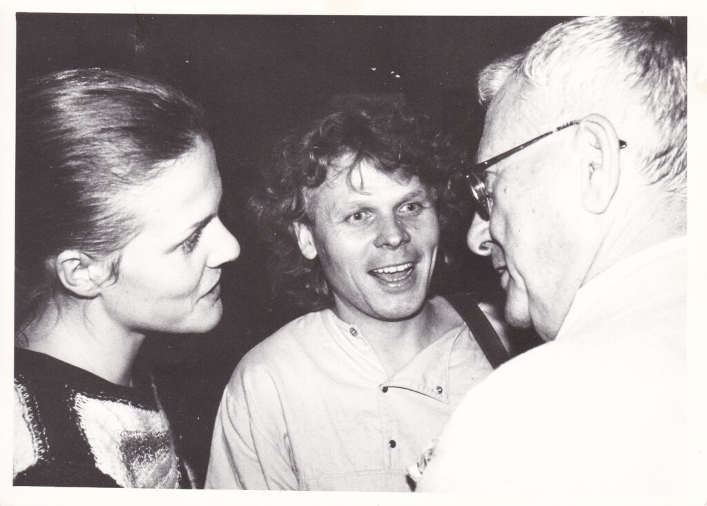 1986: Premierengespräch mit Wolfgang Dressler und Gerhard WolframFoto: ©HL Böhme
