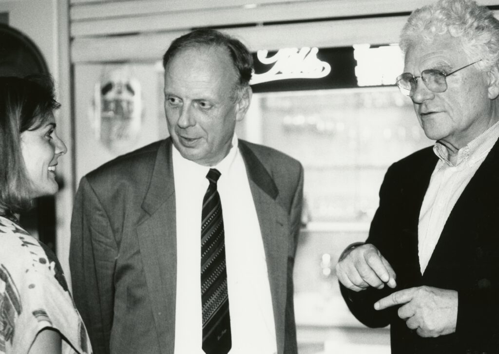 1994: Im Gespräch mit Intendant Dieter Görne und Dramatiker Tankred DorstFoto: ©HL Böhme